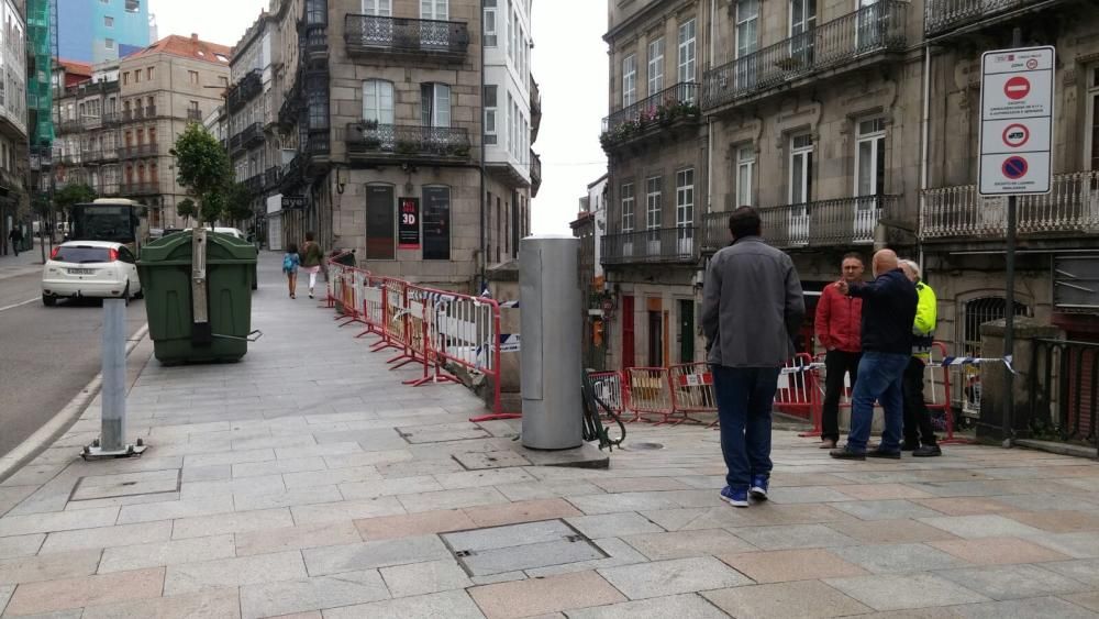 Accidente en la calle Elduayen de Vigo