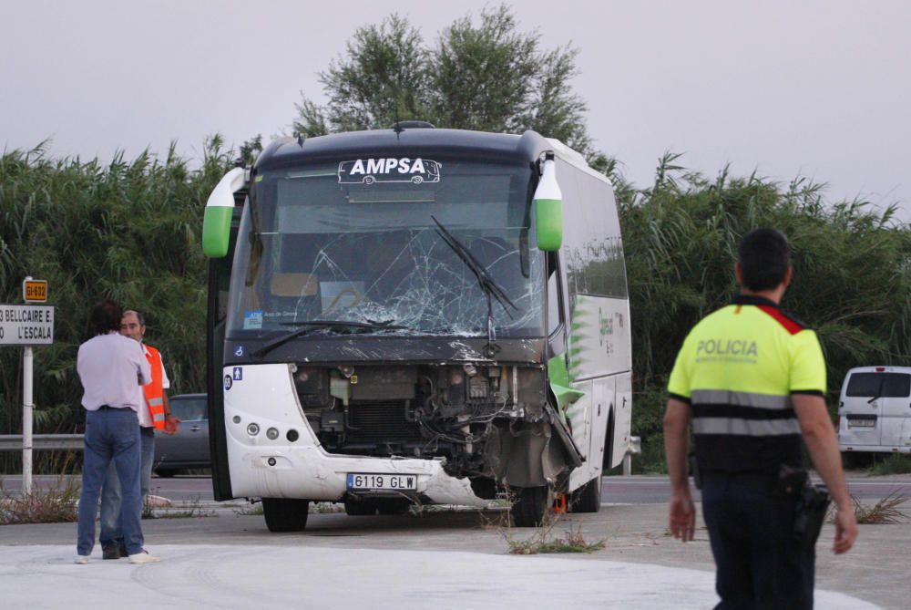 Accident a la Tallada d'Empordà