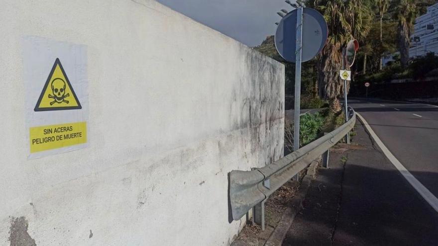 Los vecinos de Las Cuevas reclaman un itinerario peatonal seguro