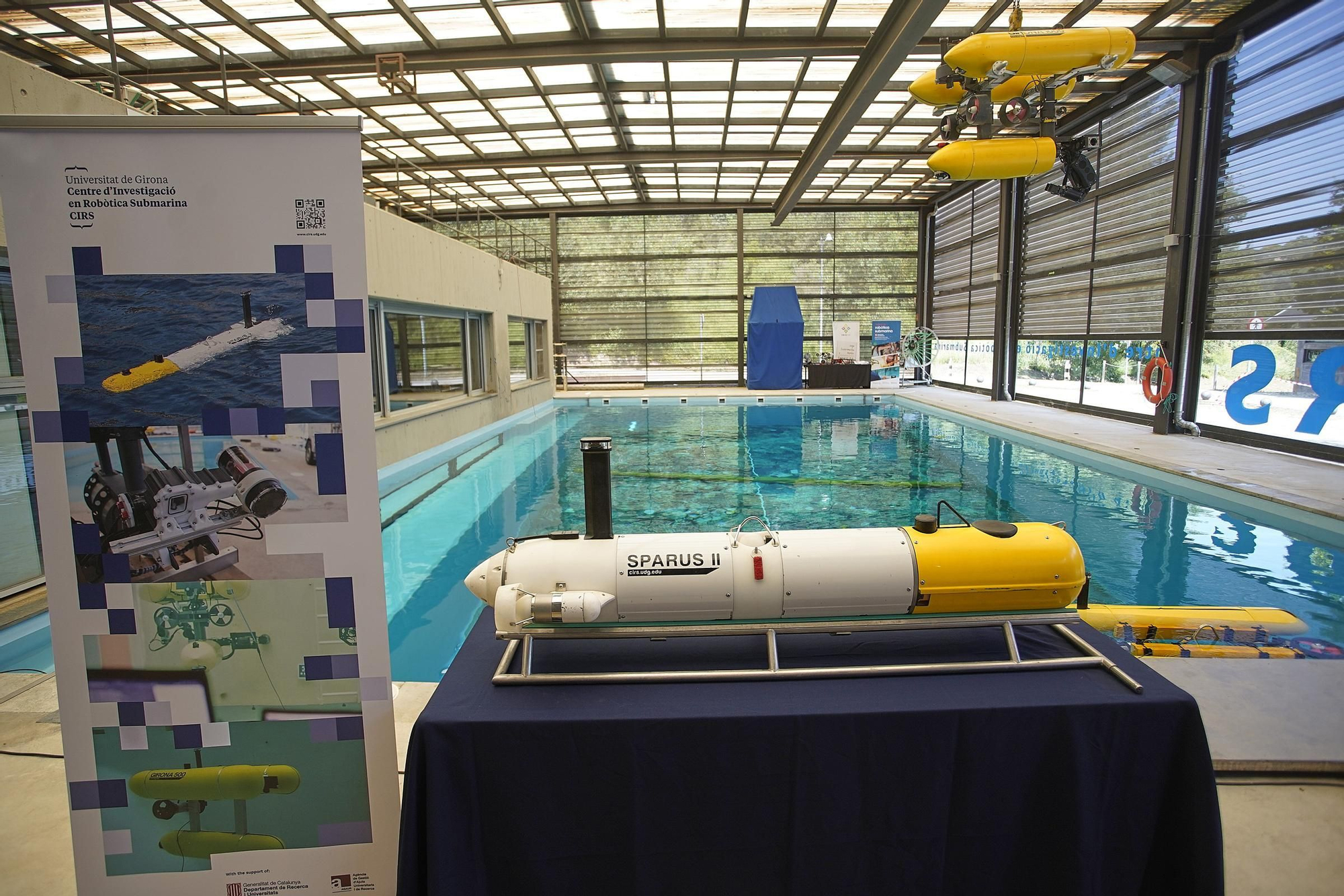 Les fotos de la nova piscina de proves del centre de robòtica submarina de la UdG