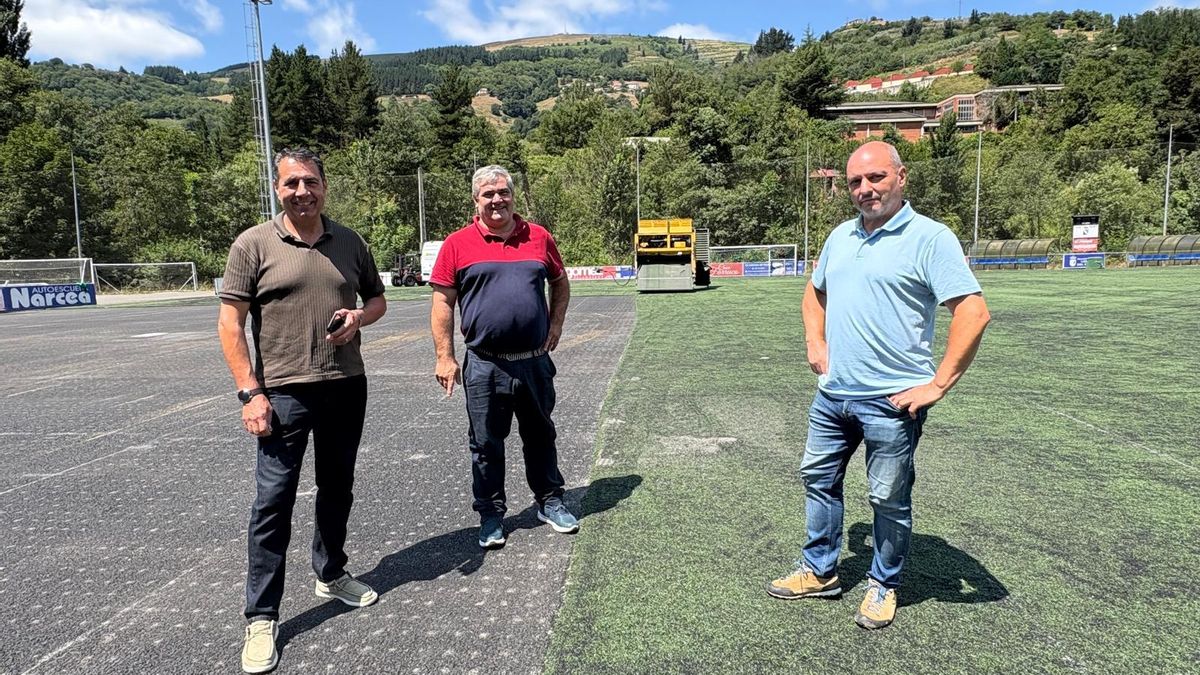 En vídeo: Así se transforma El Reguerón, que estrenará césped este agosto