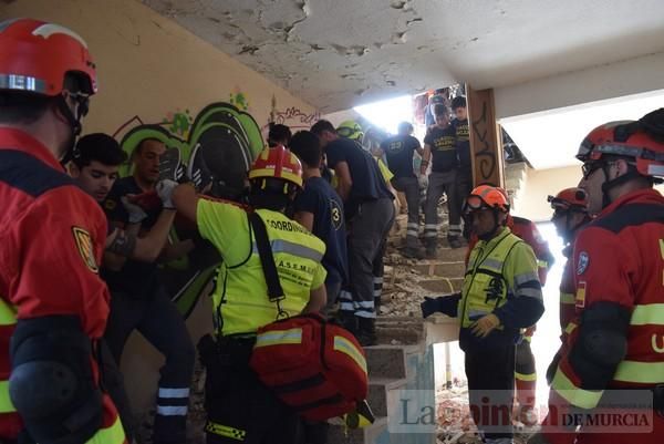 Simulacro de la UME en Alcantarilla