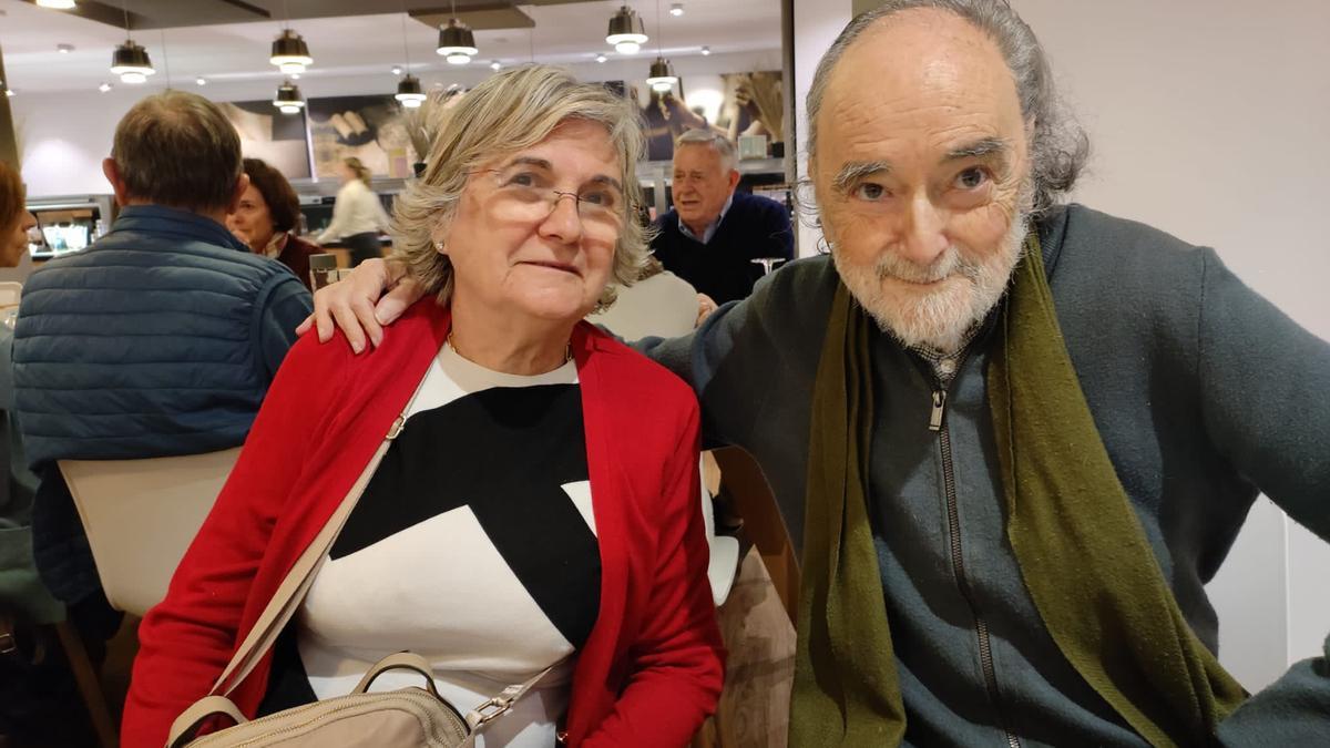 Manuel Irún Revest con su esposa, en Bilbao