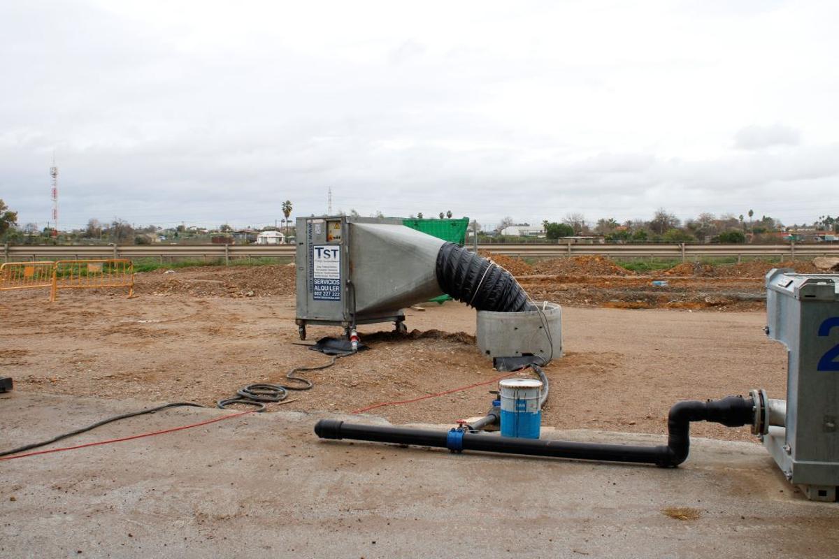 Las obras de la línea 3 del Metro de Sevilla en Pino Montano en el primer mes de 2026