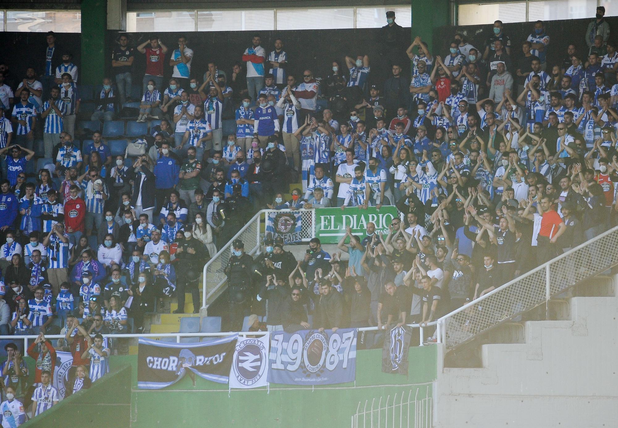 El Racing de Santander y el Deportivo empatan 0-0