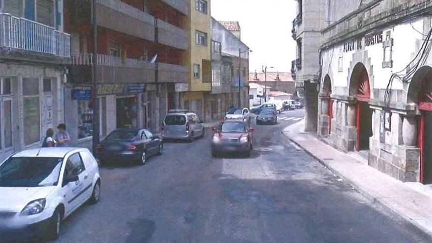 Estado que presenta la calle Concepción Arenal de A Guarda.