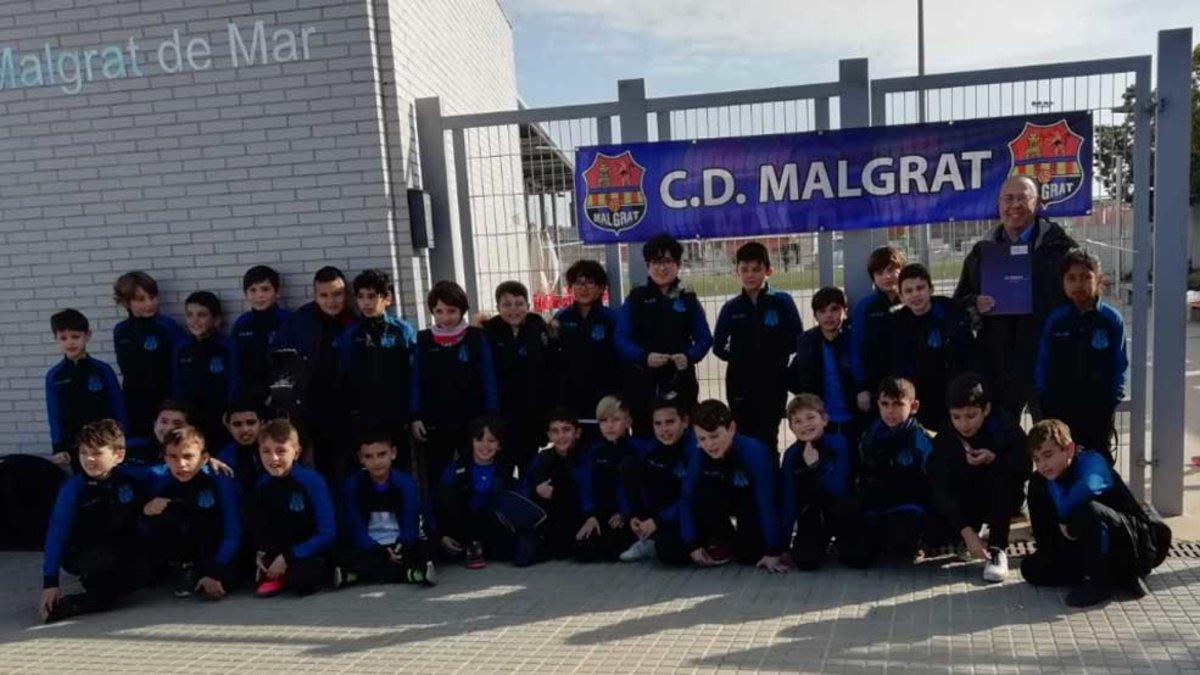 El equipo de benjamines del CD Malgrat