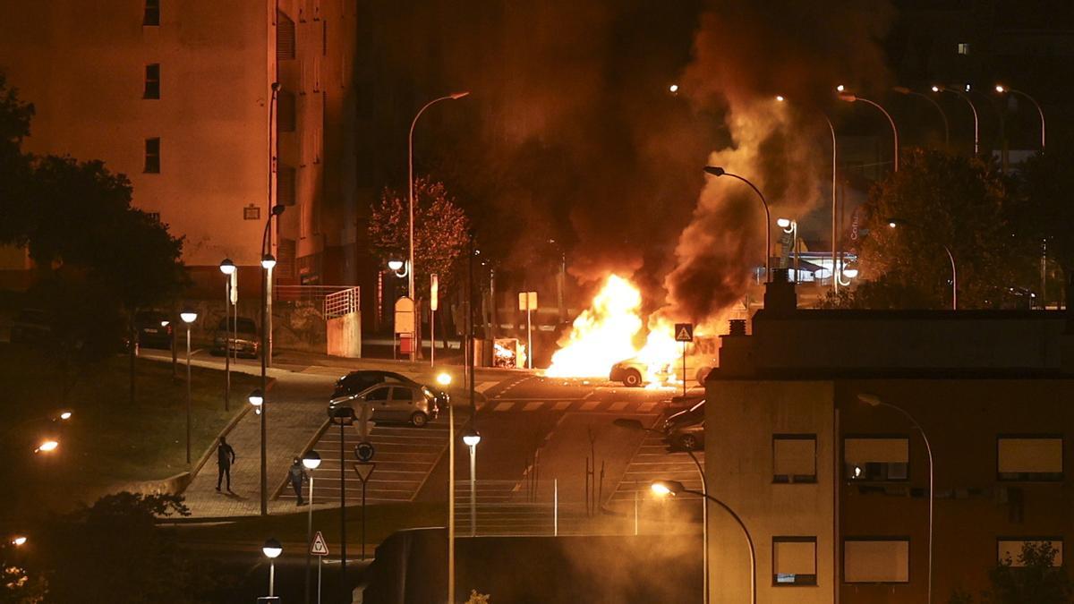 Disturbios en el barrio de Zambujal, cerca de Lisboa.