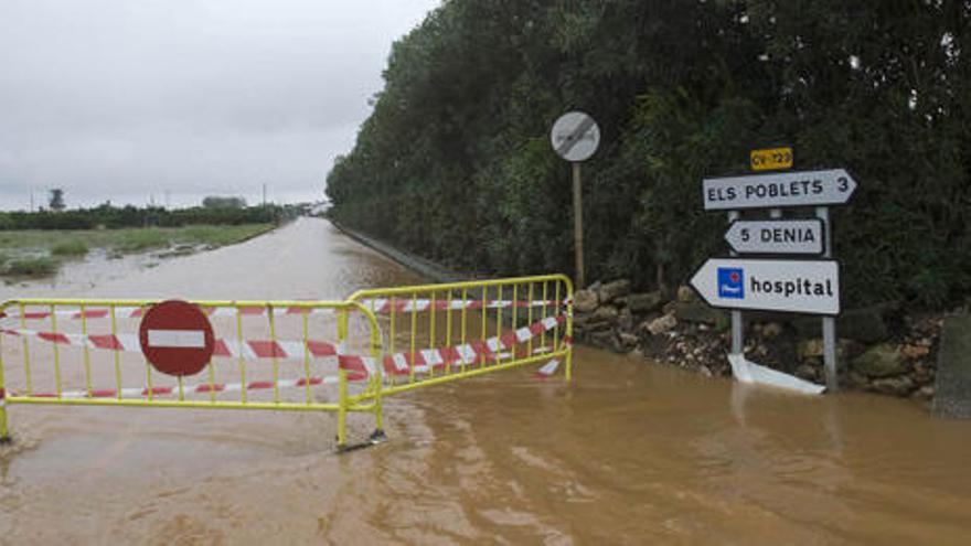 Dénia marca 42 calles y cauces en los que urge actuar ya para evitar inundaciones