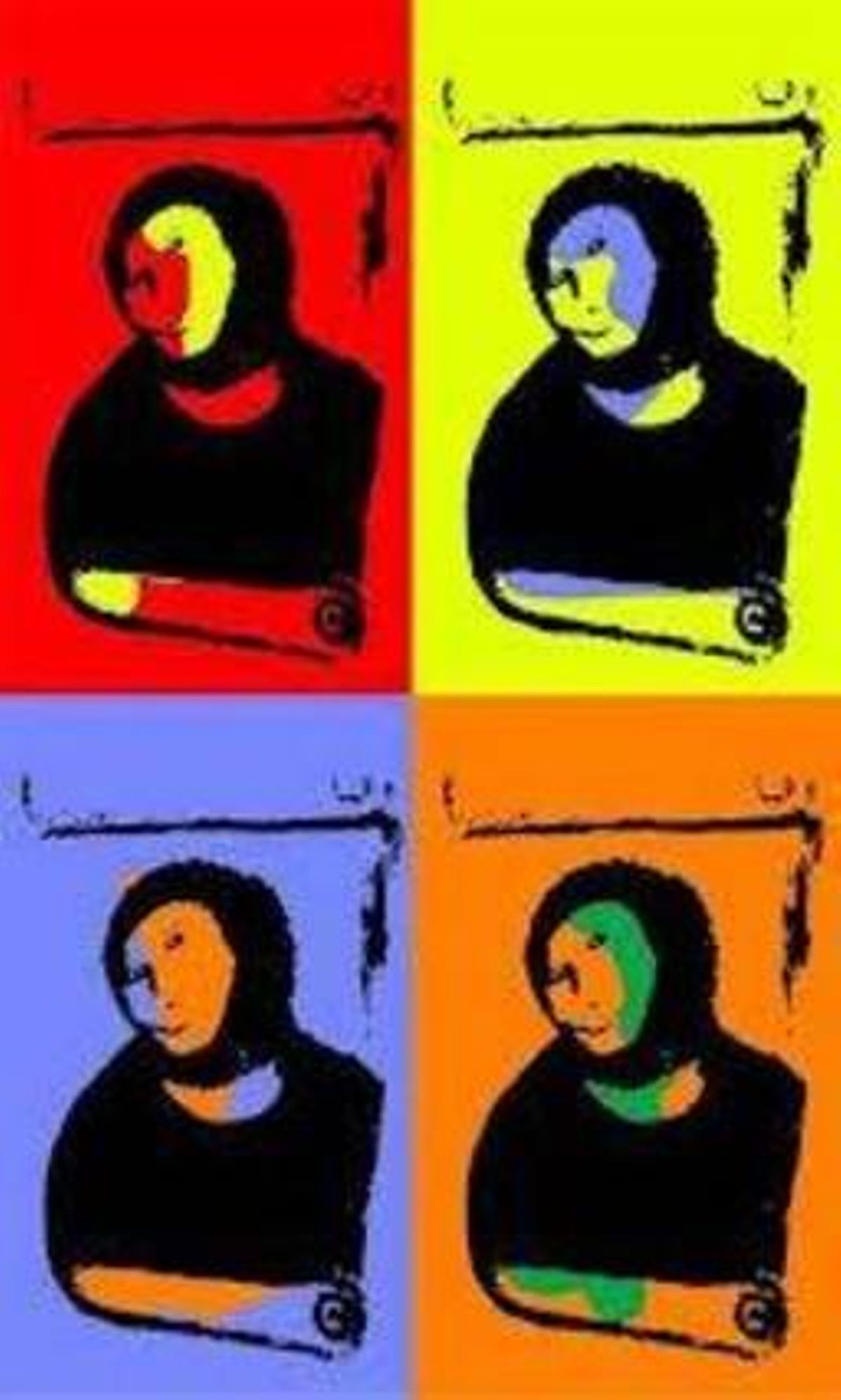 L’’eccehomo’, a l’estil Andy Warhol.