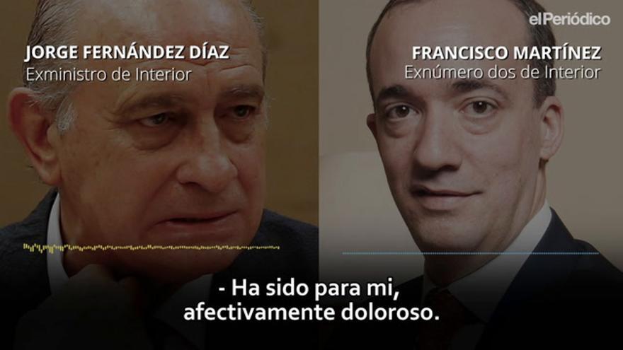 Careo entre Jorge Fernández Díaz y Francisco Martínez por la ’operación Kitchen’: "Me has llamado idiota integral, cabrón, miserable..."