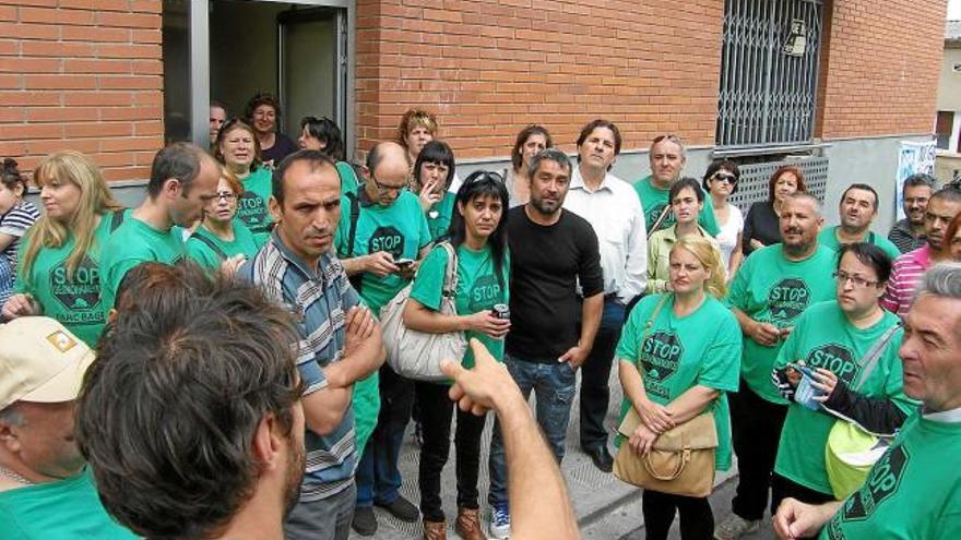 Acció de la PAHC Bages contra un desnonament, el mes de maig passat