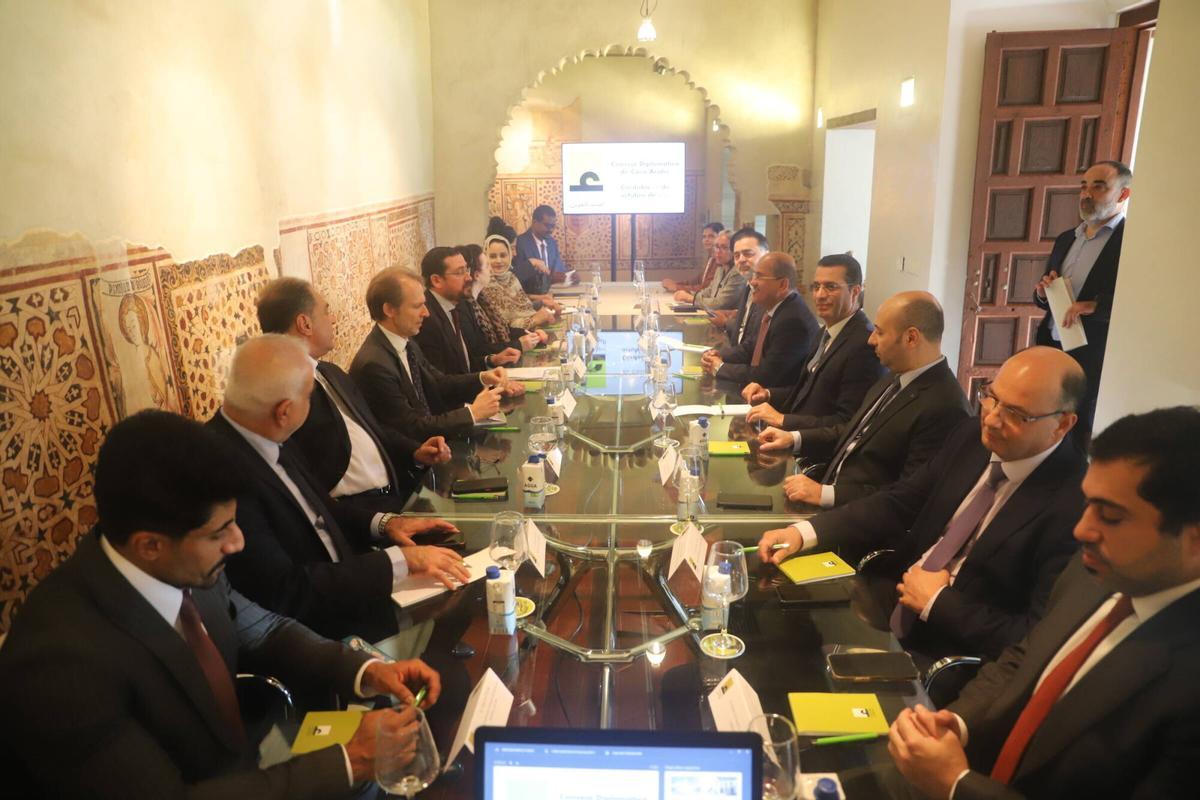 Encuentro del Consejo Diplomático en la Casa Árabe.