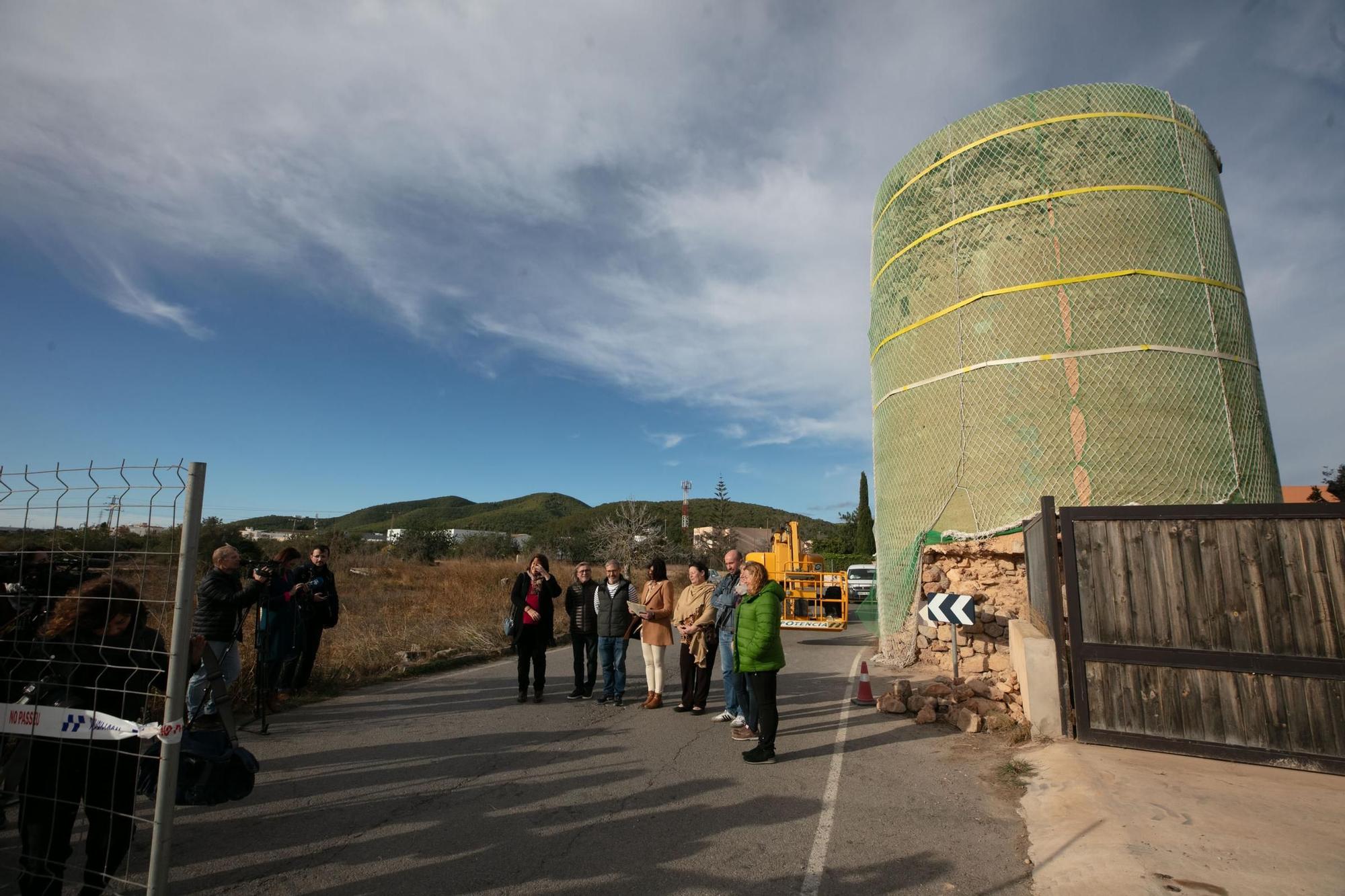 Mira aquí las imágenes de la restauración de la Torre de sa Blanca Dona