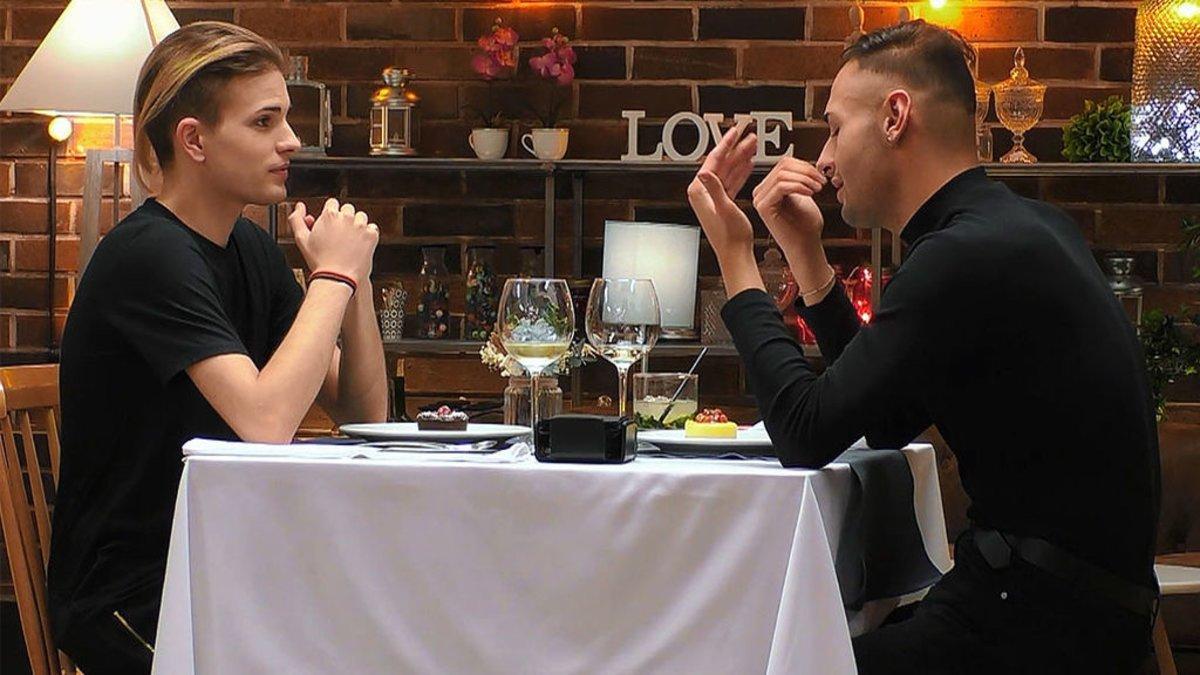 Nicolás y Christian en 'First Dates'