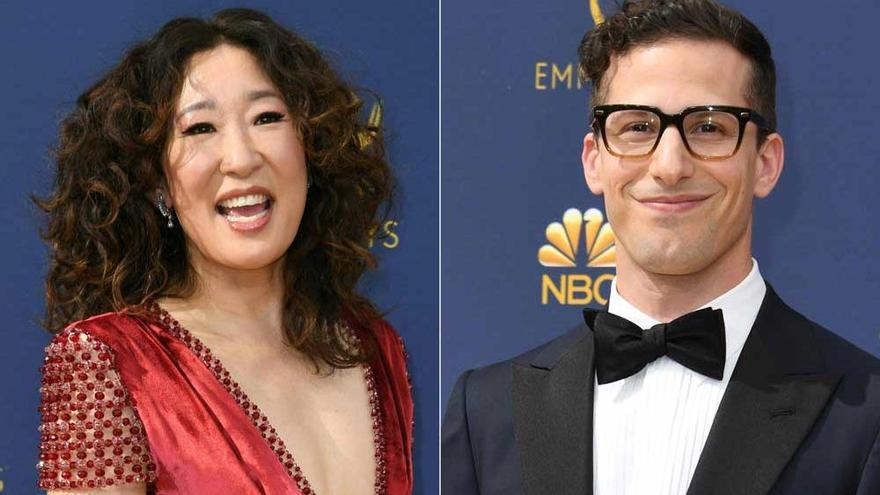 Sandra Oh y Andy Samberg.