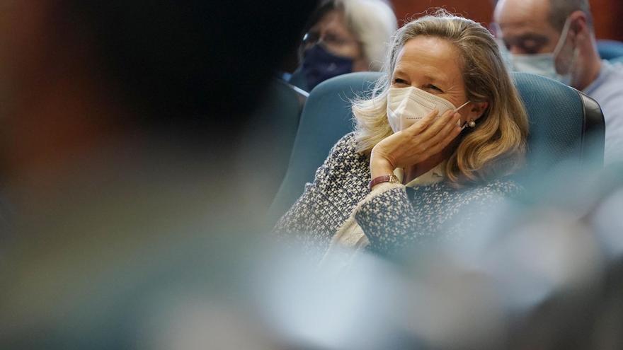 Nadia Calviño, en la Facultad de Ciencias Económicas.
