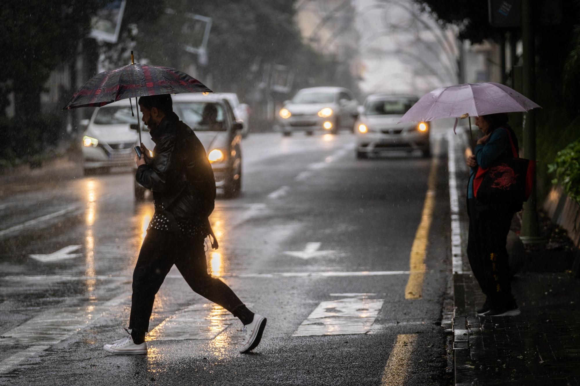 Día de lluvias en Tenerife