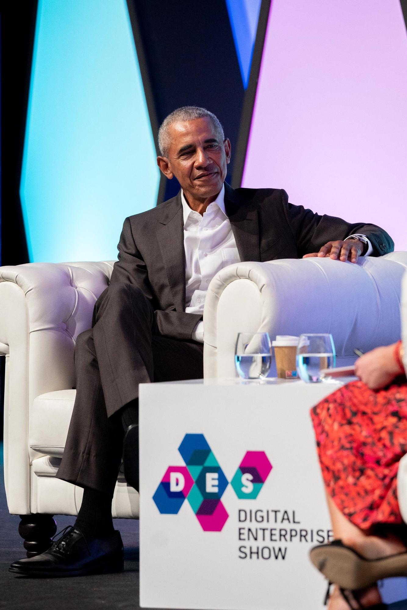 Barak Obama ofrece en Málaga una conferencia en el marco del DES 2022