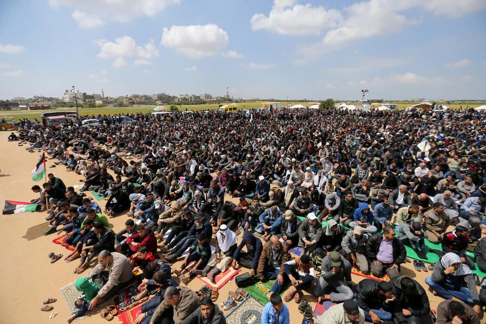 Jornada de protestas en Gaza