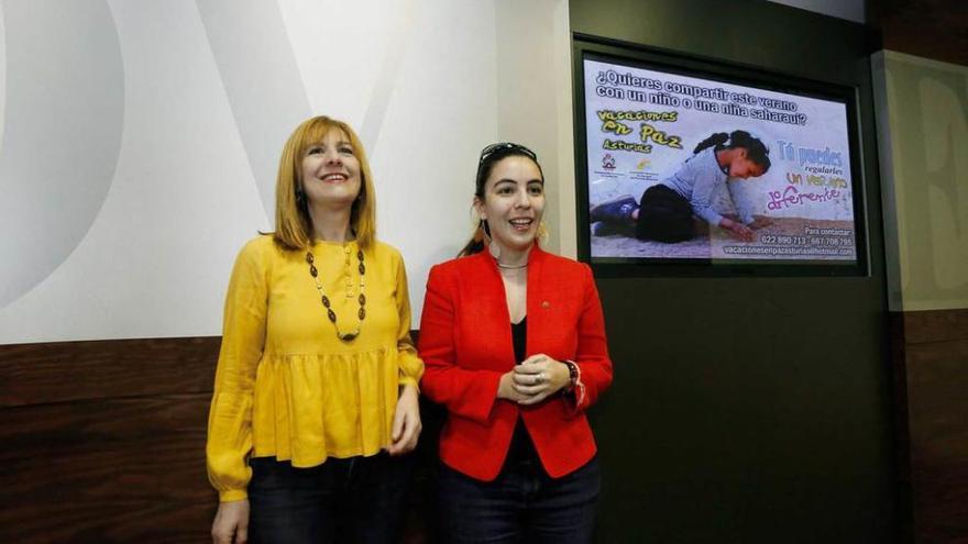 Marisa Ponga, a la izquierda, y Paula Bernardo.