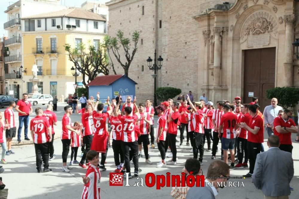 Recepción institucional al Club Olímpico de Totana por el ascenso