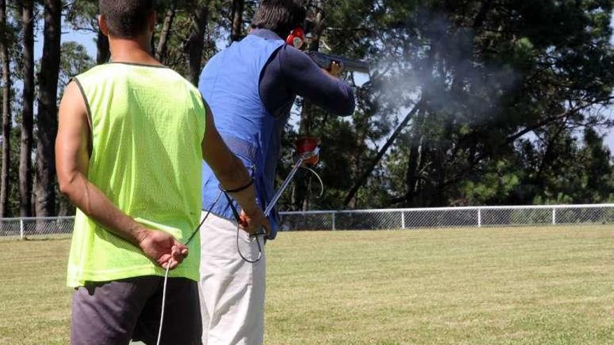 El campeonato de tiro de pichón de la isla de A Toxa. // Muñiz