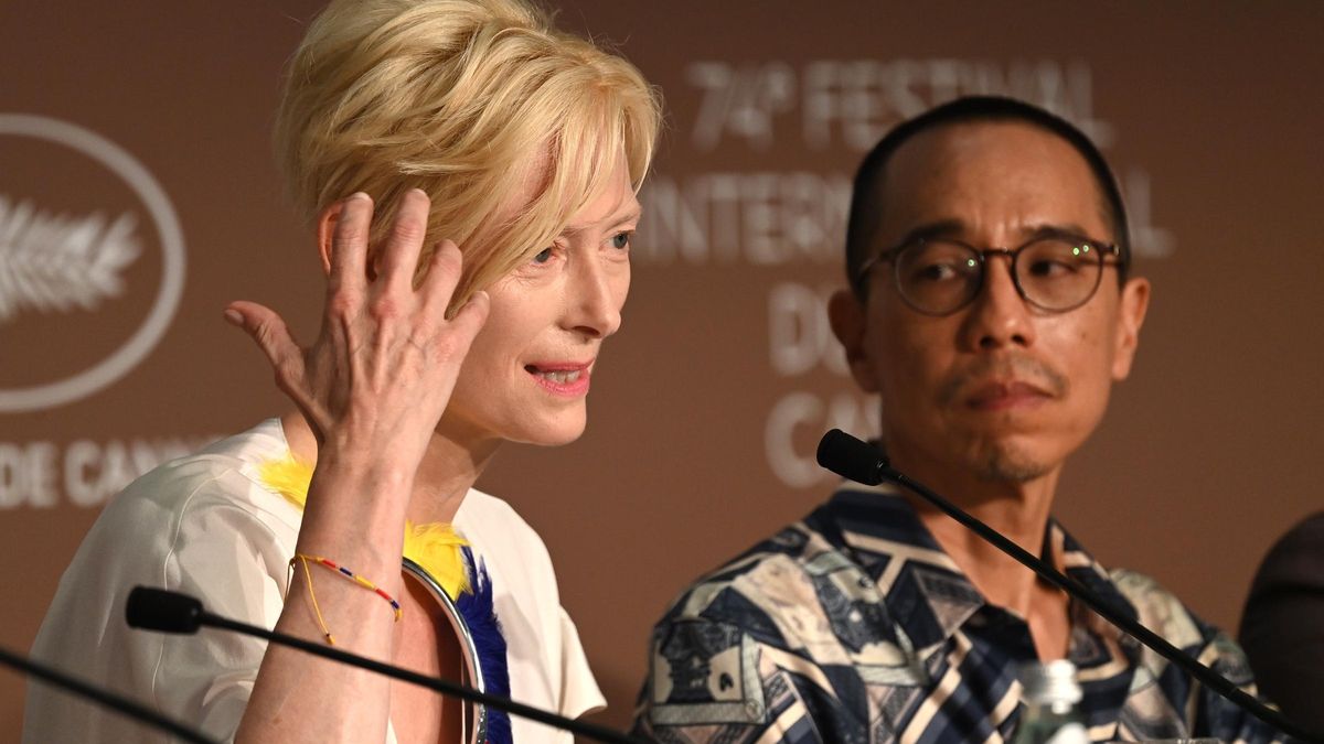 Tilda Swinton, en Cannes