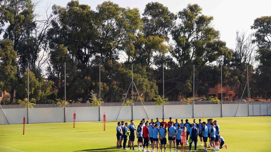 El Málaga CF se entrena en Arraijanal