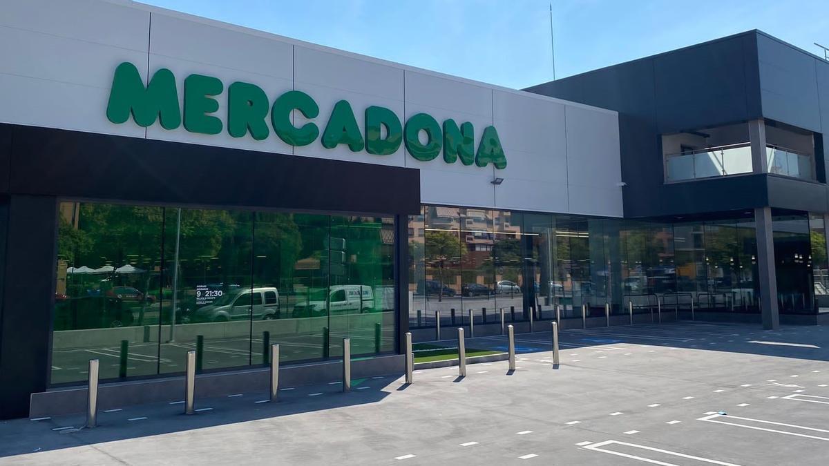 Exterior de un Mercadona.