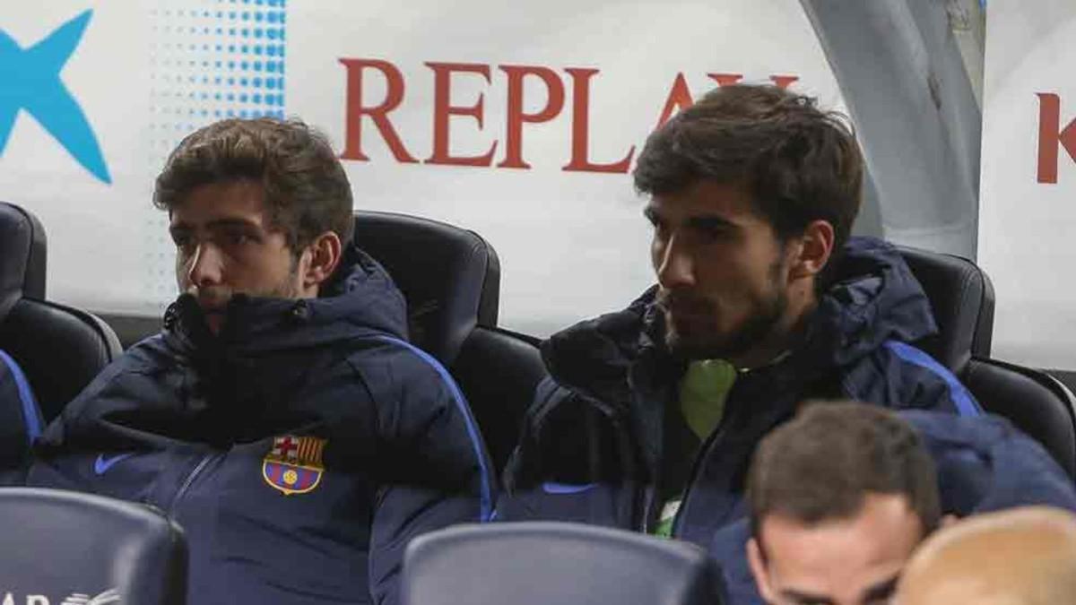 Sergi Roberto y André Gomes estarán un mes de baja