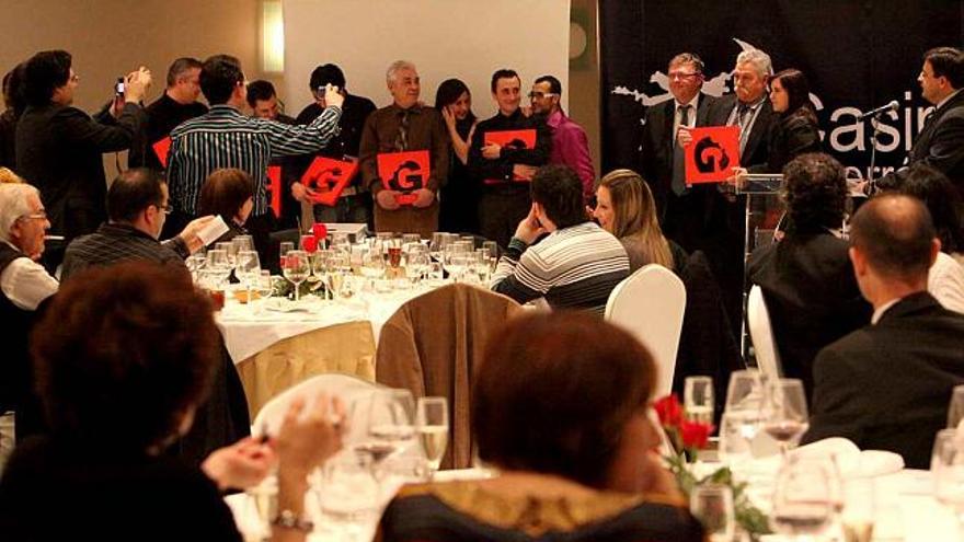 Un momento de la clausura de la Mostra de Cuina Marinera, celebrada en el Casino Mediterráneo