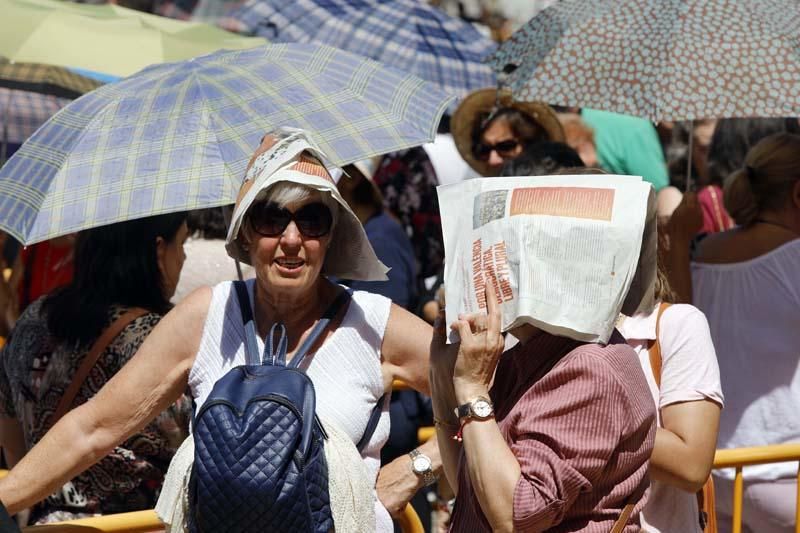 Besamanos en la Plaza de la Virgen