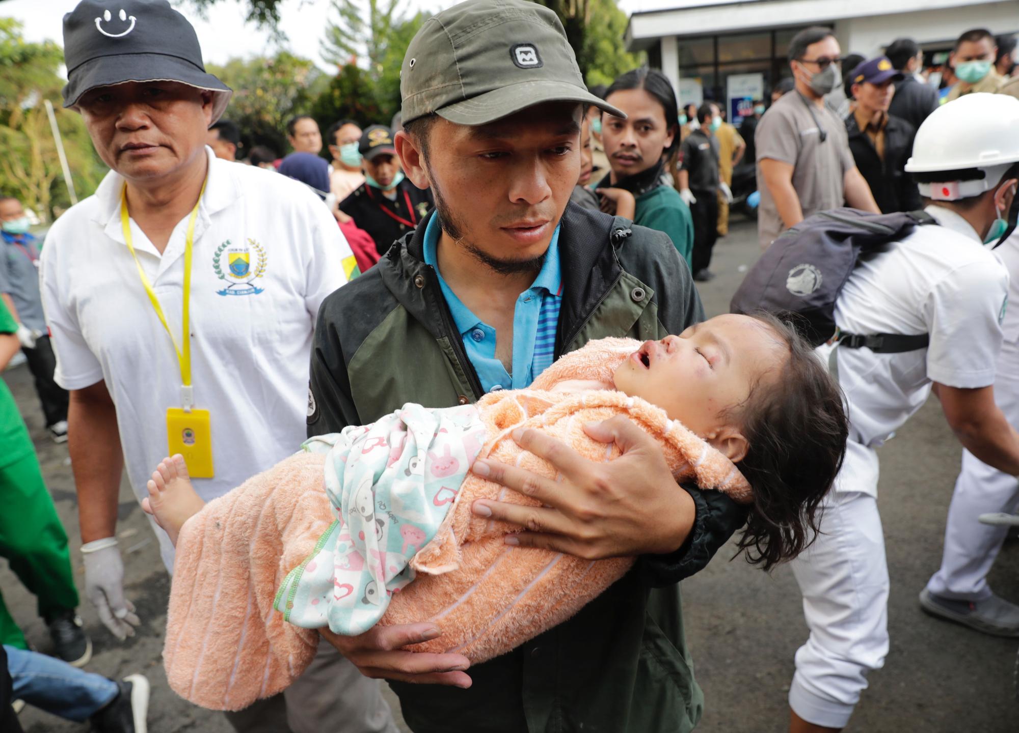 Earthquake aftermath in Cianjur, Indonesia