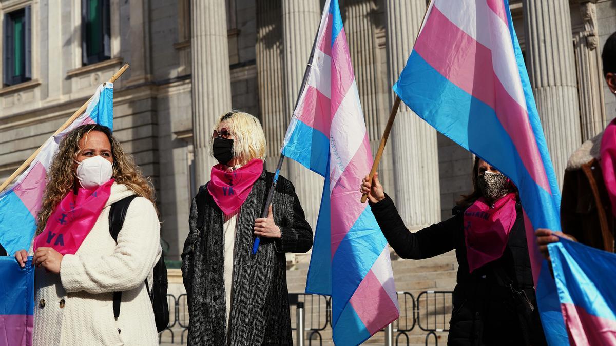 protesta por Ley Trans