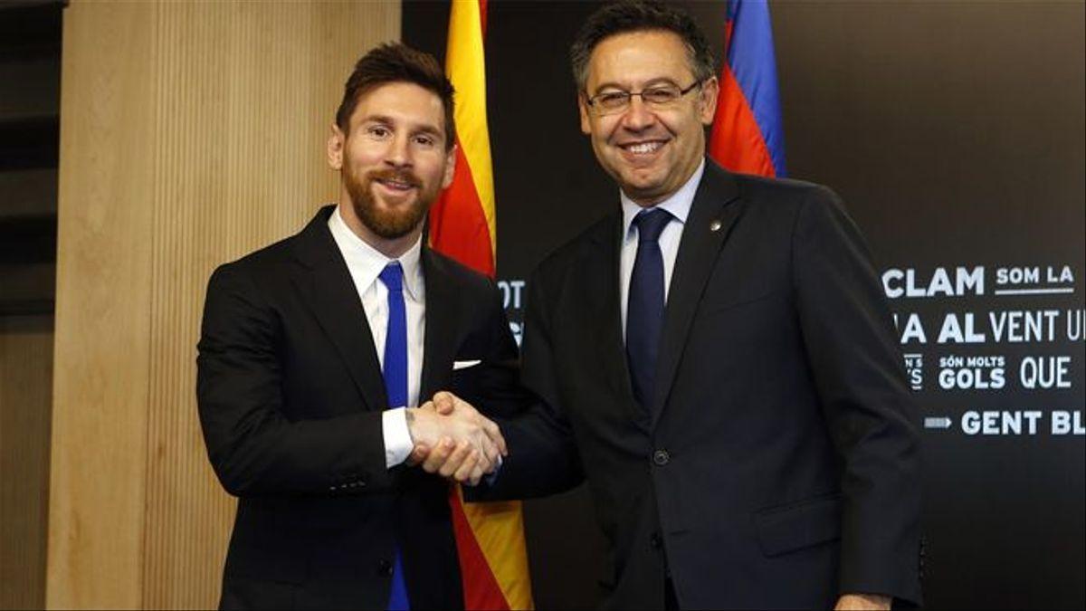 Bartomeu niega que haya filtrado el contrato de Messi