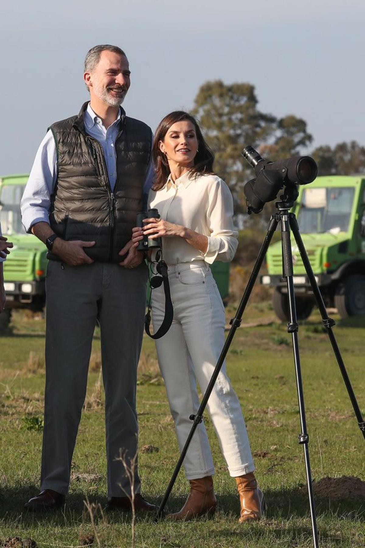 Los reyes Felipe y Letizia visitan Doñana