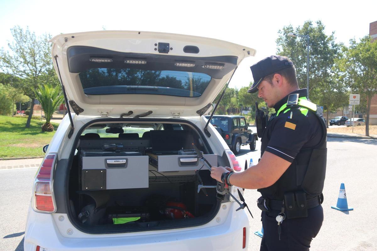 Les imatges del controls de la Policia Local de Palafrugell