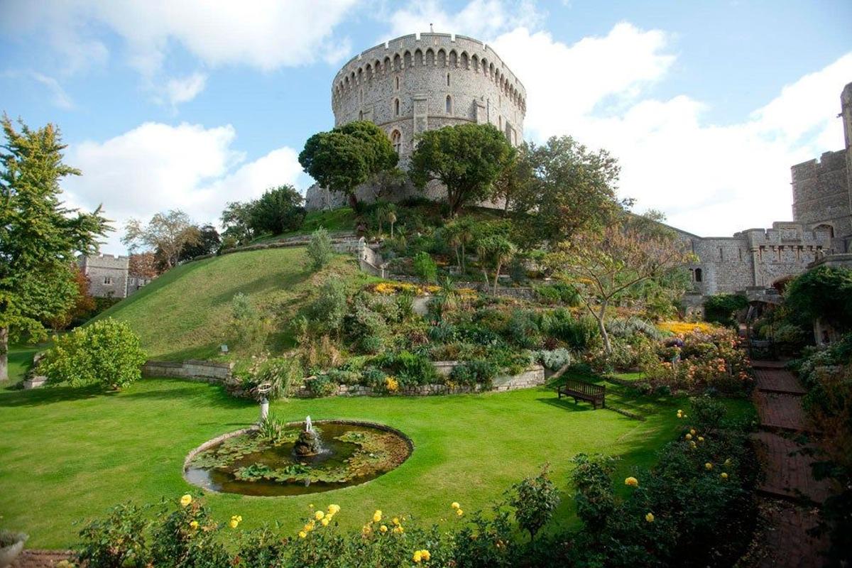 Detalle del Moat Garden en el castillo de Windsor