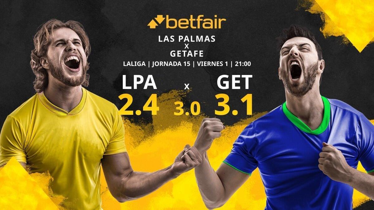 UD Las Palmas vs. Getafe CF: horario, TV, estadísticas, clasificación y pronósticos