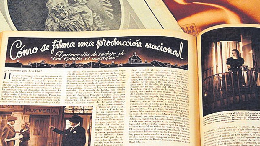 Una de las revistas de cine que conforman la colección.