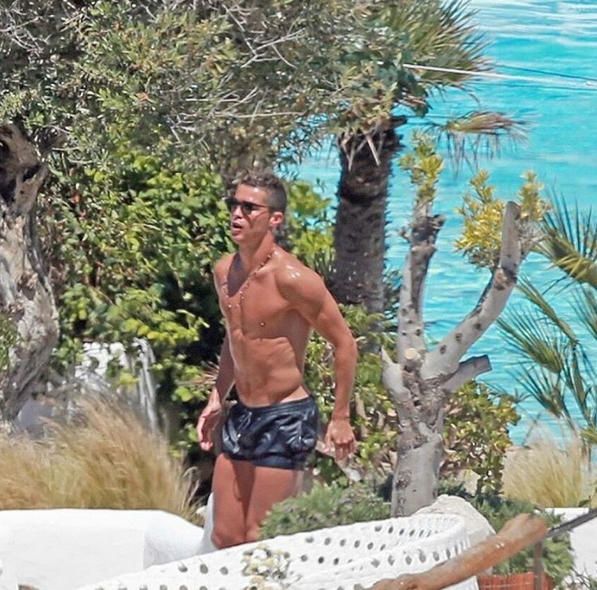 Cristiano Ronaldo, de vacaciones con Gerogina Rodríguez