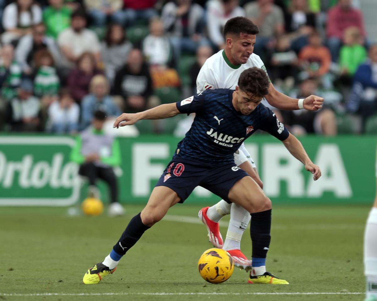Así fue el partido Elche - Sporting