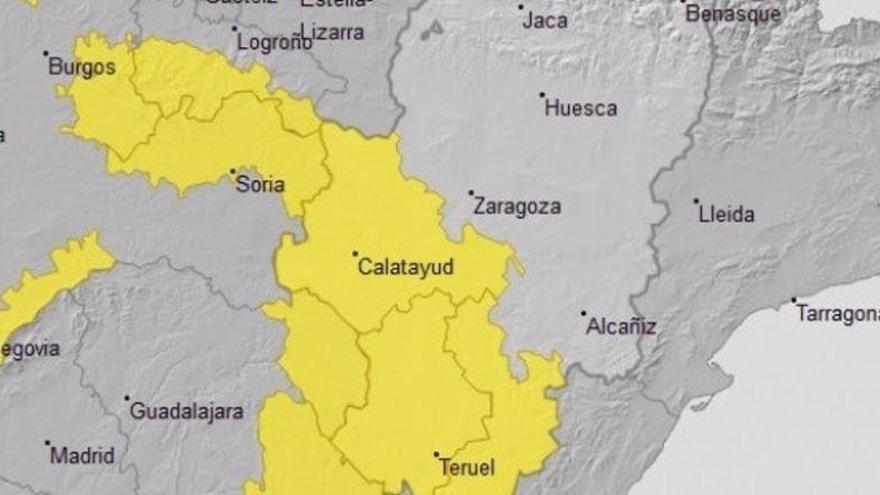 Aviso amarillo por vientos en varias zonas de Aragón y por nevadas en el Pirineo