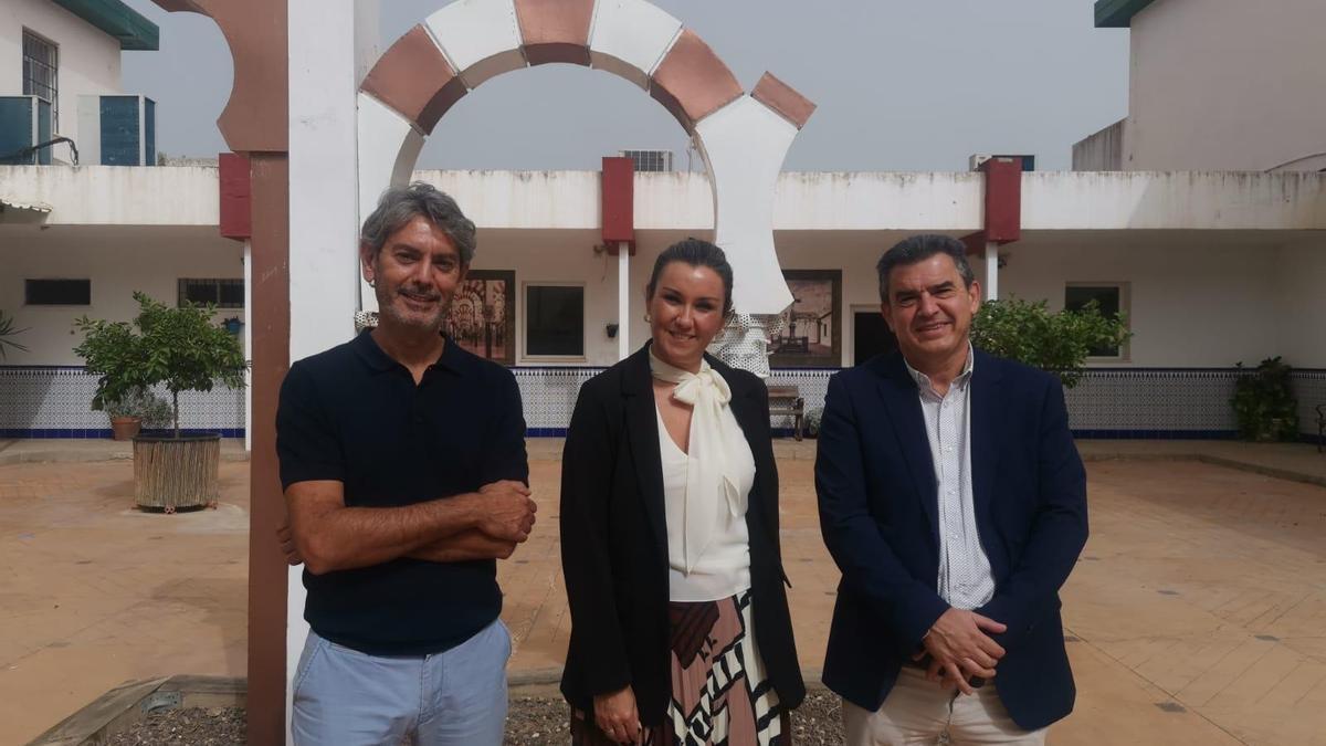 Raquel López, en su visita a los centros de menores.