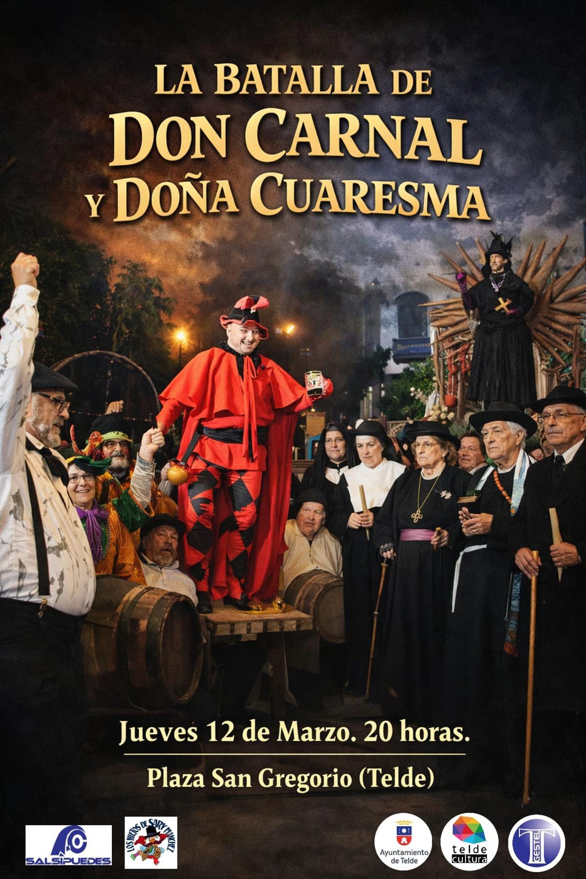 cartel 'La batalla de Don Carnal y Doña Cuaresma'