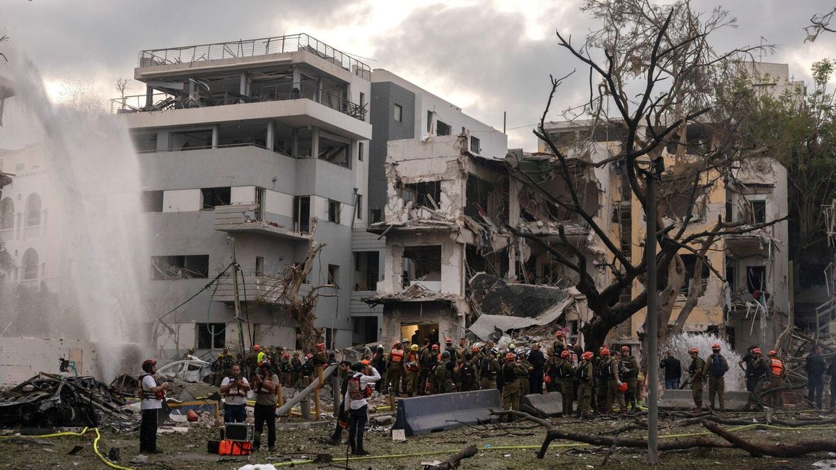 Imágenes aéreas muestran daños en Tel Aviv tras ataque iraní