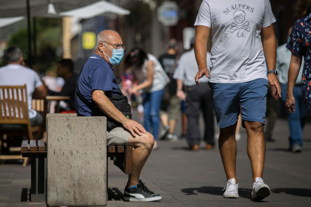 Uso de mascarillas en Tenerife.