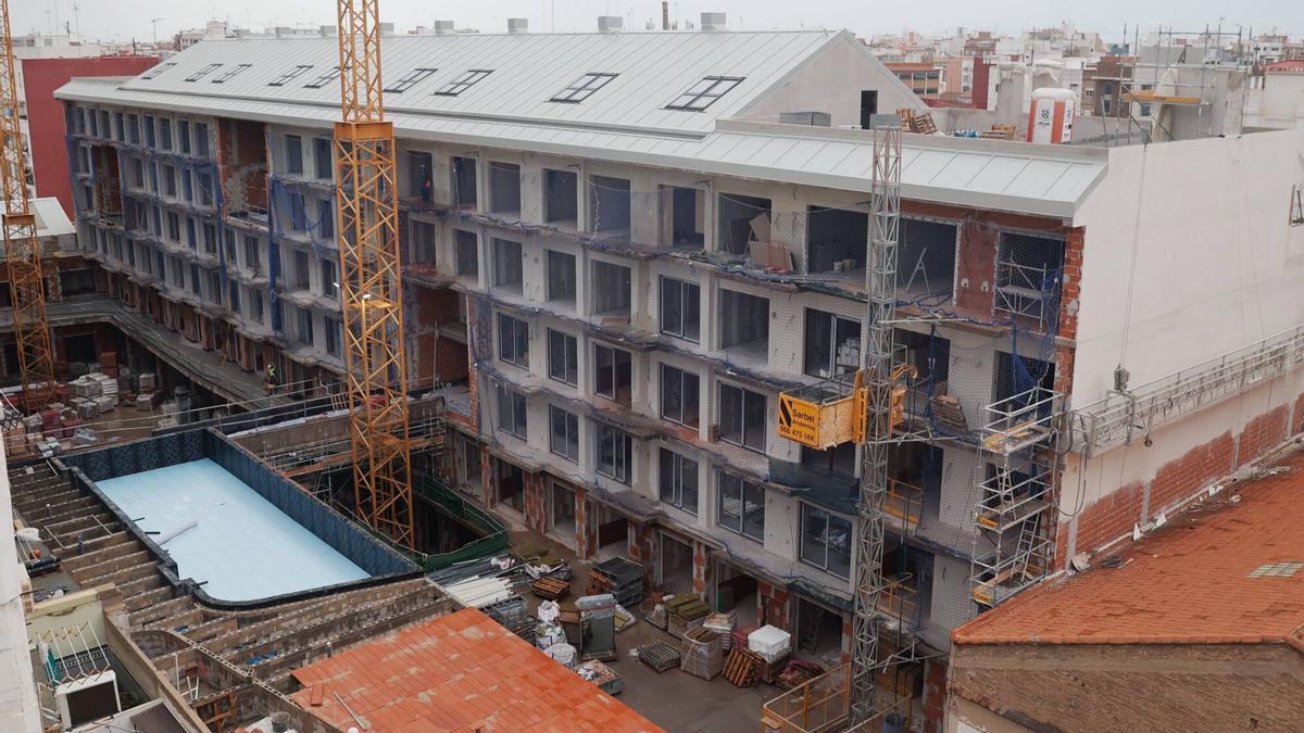 Coliving en construcción en València en una imagen de archivo