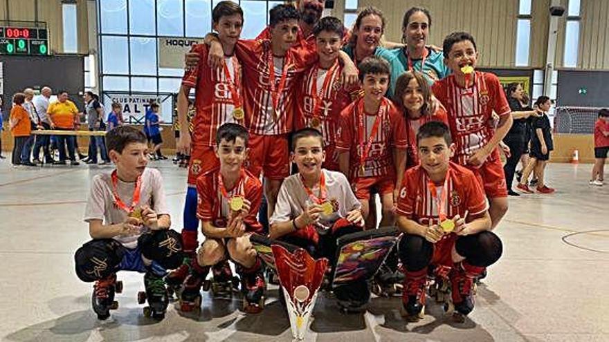 El Girona CH es proclama campió català de benjamins